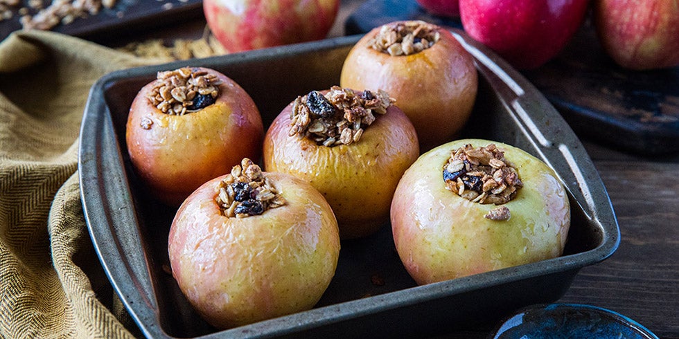 Baked Apples with Homemade Granola