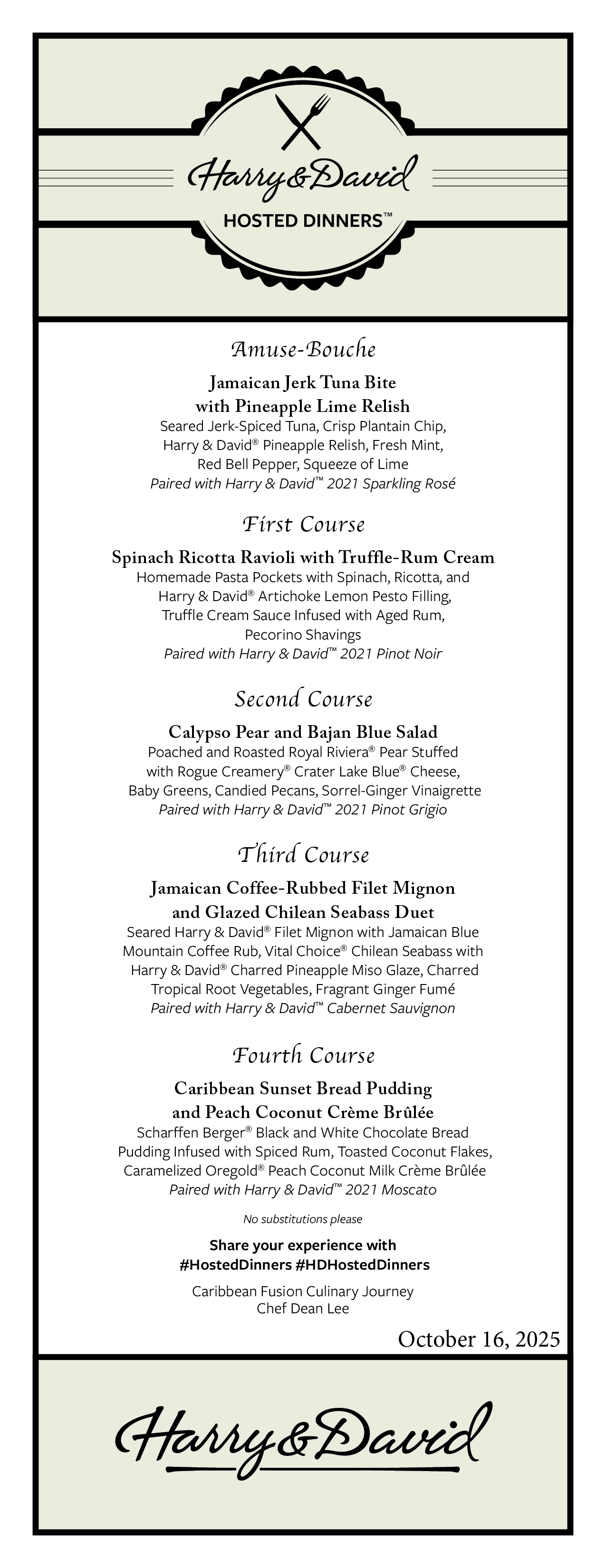 Event Menu