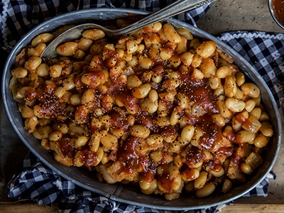 Slow Cooker BBQ Baked Beans