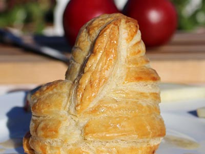 Easy Baked Pears with Puff Pastry