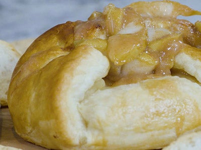 Pear Butter Baked Brie with Honey Cinnamon Pears