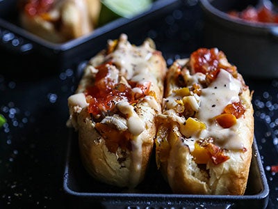 Slow Cooker Chicken Fajita Subs