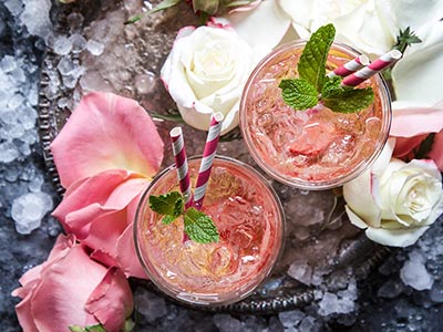 strawberry rose cocktail 3