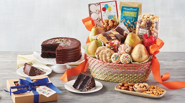 Birthday Party Chocolate, Candies and Crunch Gift Basket - AA4087B | A Gift  Inside