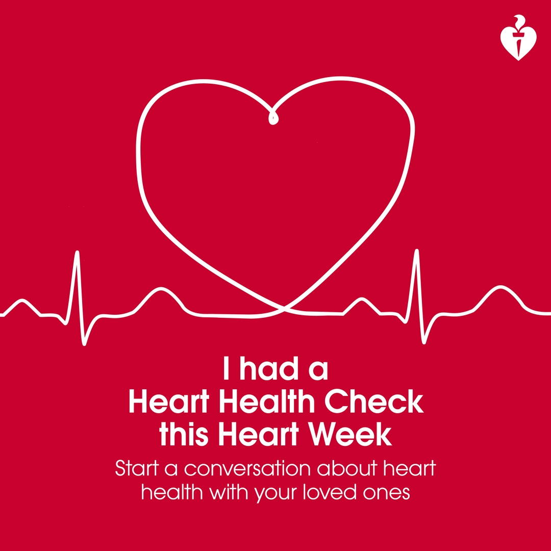 Social sharing tile "I had a Heart Health Check"