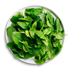 Baby spinach leaves