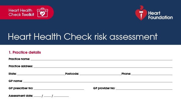 Heart Health Check risk assessment 