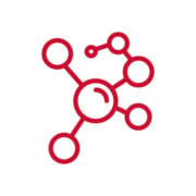 Icon of molecules symbolising research
