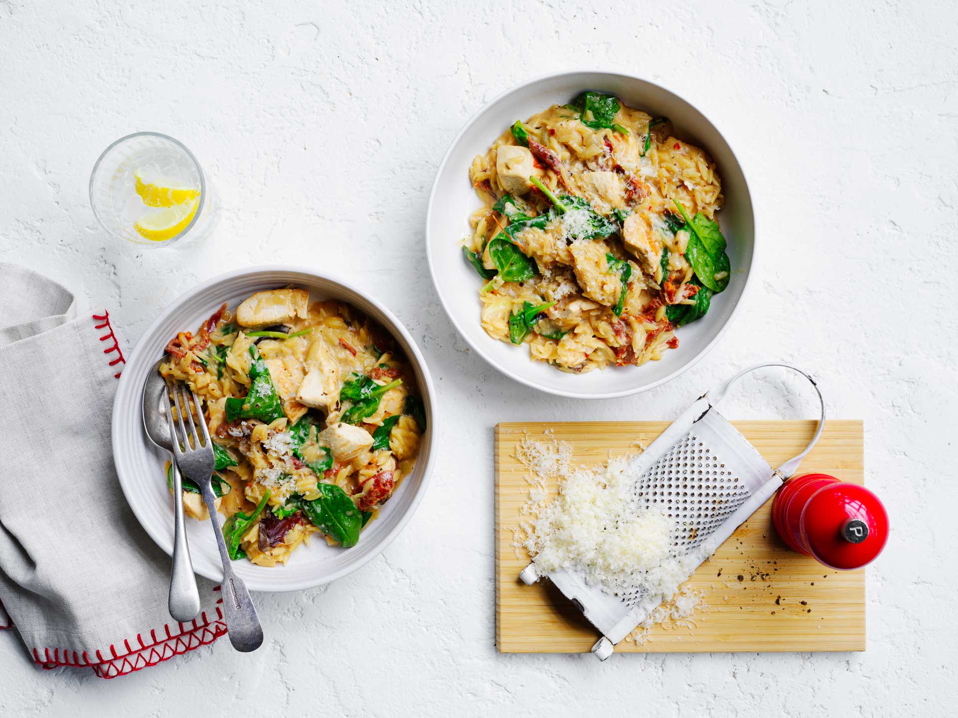 Creamy and full of flavour one-pan "marry me" chicken with risoni