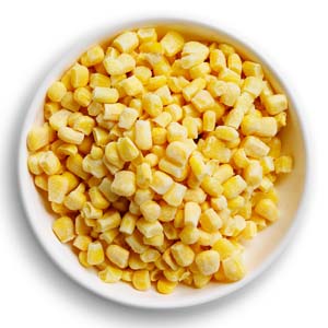 Frozen corn kernels