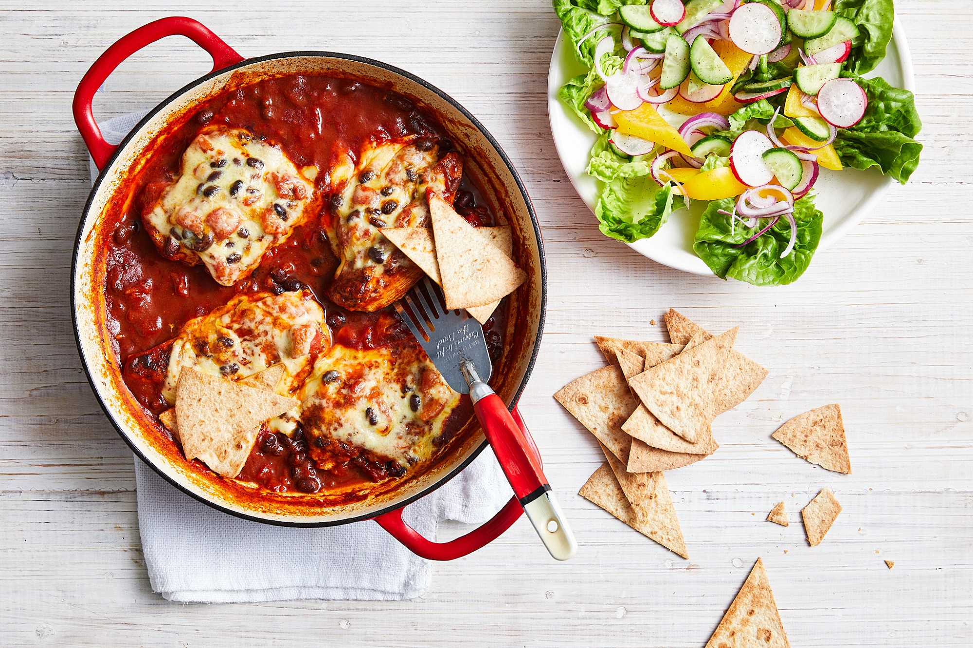 one-pan-mexican-chicken-with-tortilla-crisps