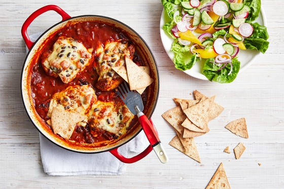 one-pan-mexican-chicken-with-tortilla-crisps