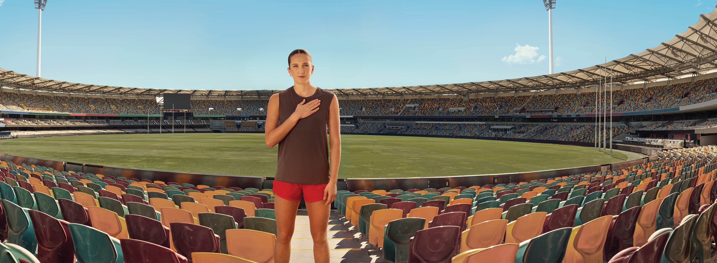 Tay Smith in a stadium