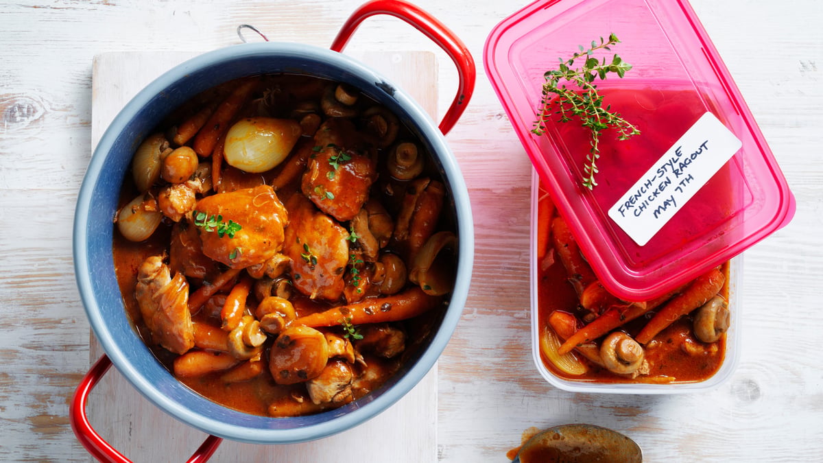 Menu Ragout Batch cooking: Chicken ragout with veggies / Chicken ragout pasta ...