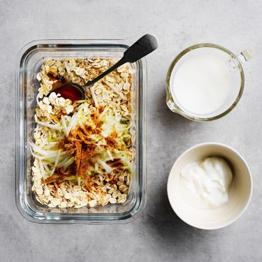 Add chickpeas, pesto and spinach