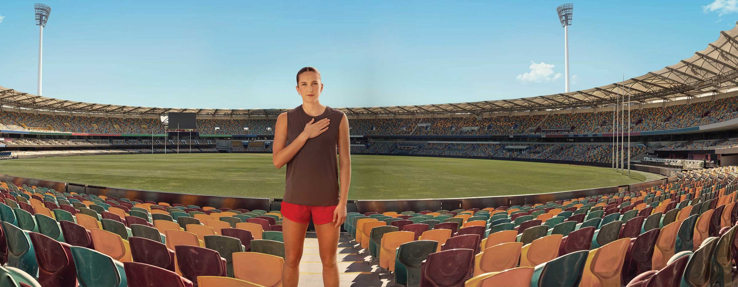 Tay Smith in a stadium