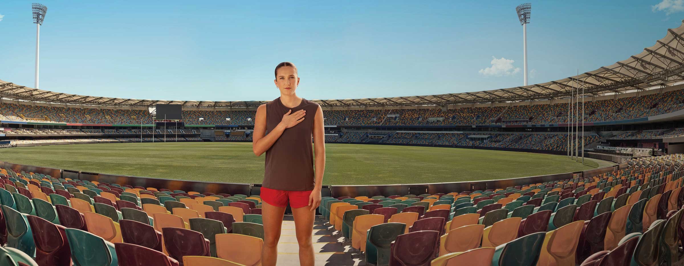 Tay Smith in a stadium