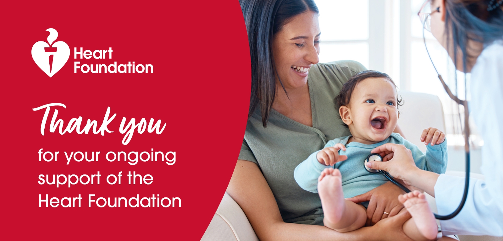 Thank you for your ongoing support of the Heart Foundation