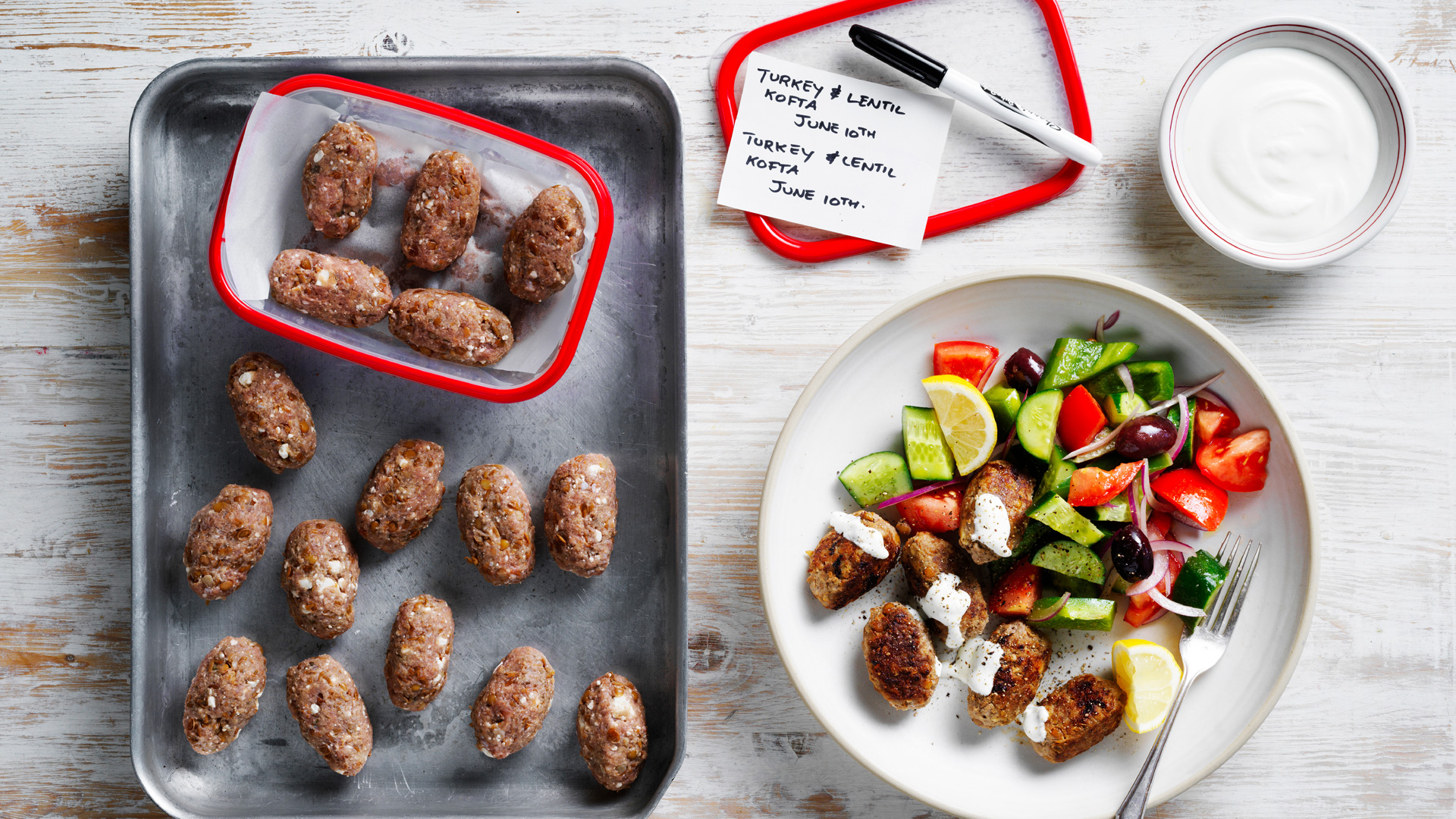 Turkey and lentil kofta - Base