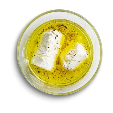 Marinated feta