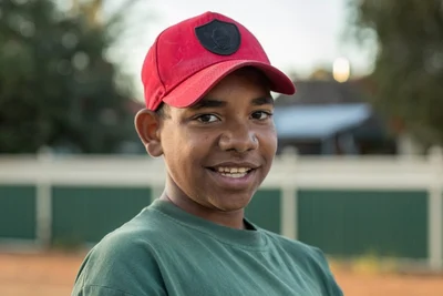 Boy smiling