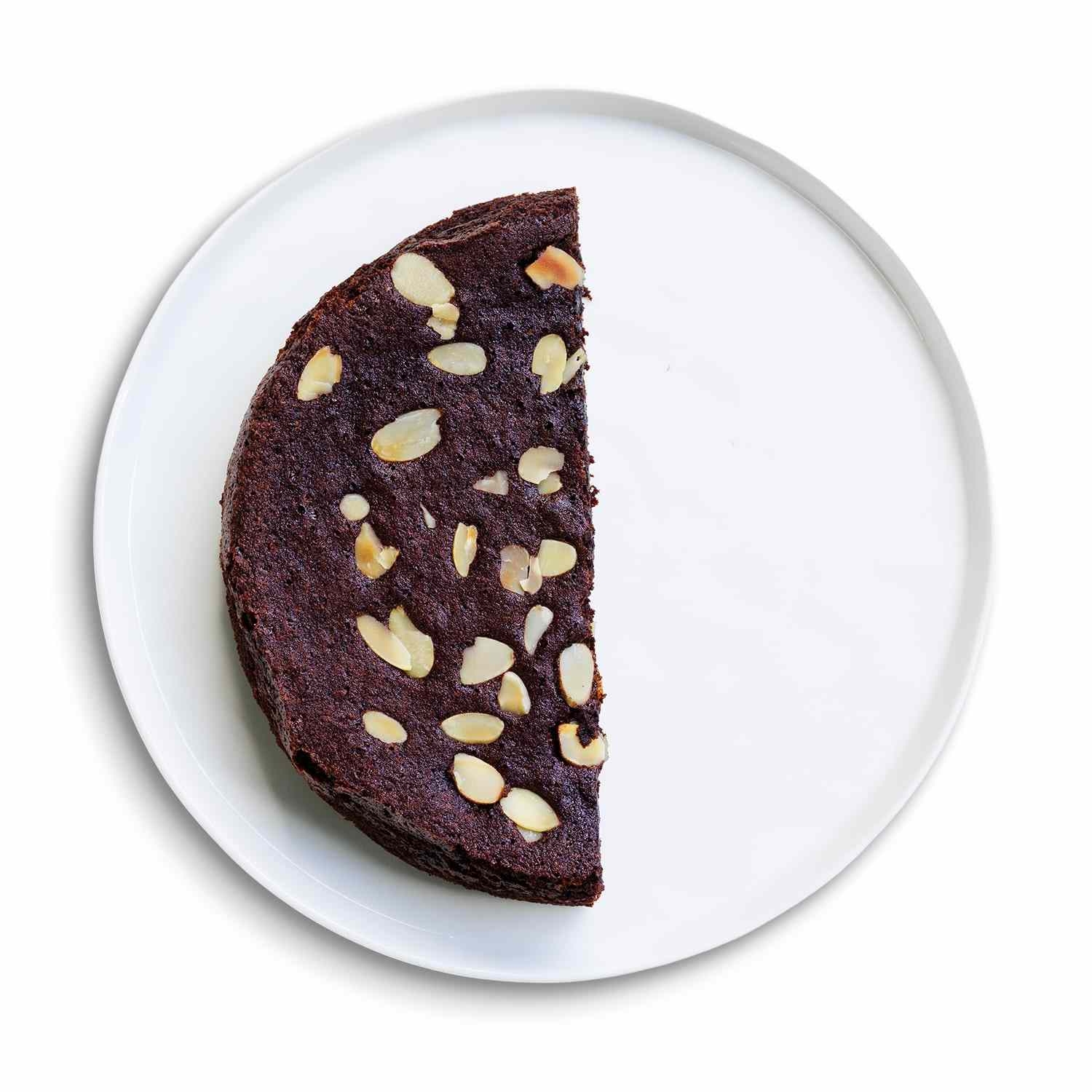 chocolate almond olive oil cake