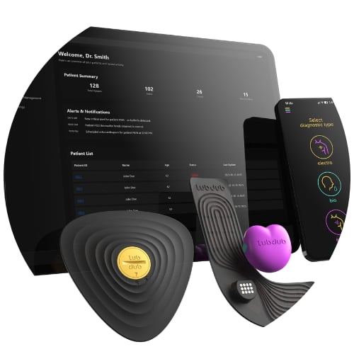 Digital health platform shown across multiple devices