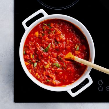 Make hollows and cook eggs