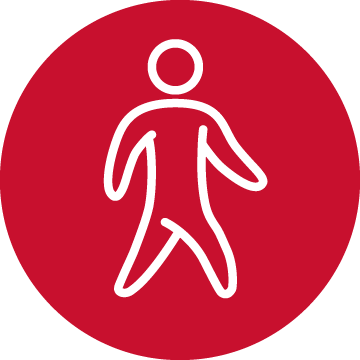 Walking person icon