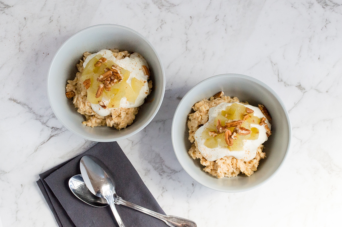 porridge-with-stewed-apples-and-chopped-pecans