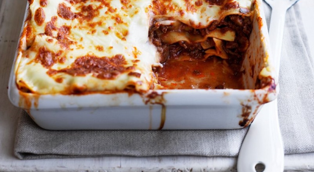  delicious lasagna dish filled with succulent meat and melted cheese