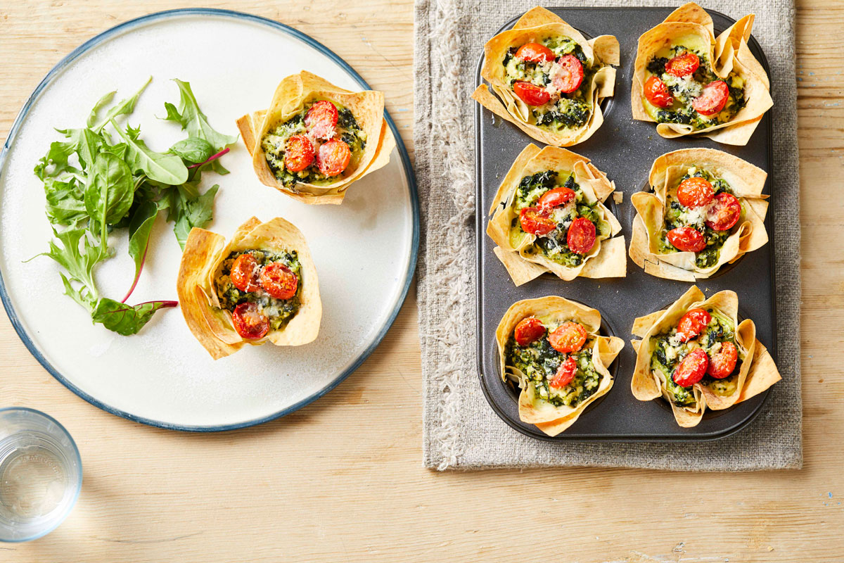 spinach and ricotta tarts