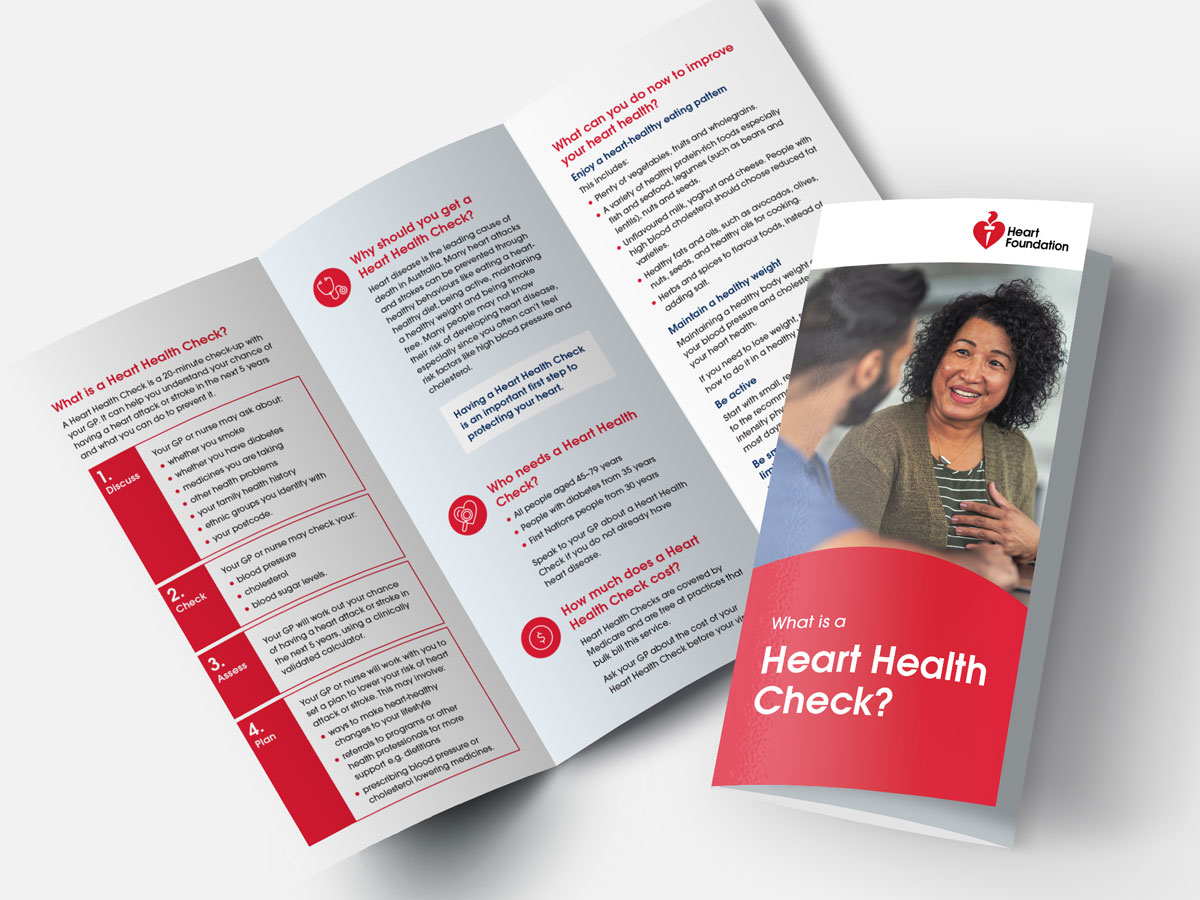 The Heart Foundation's Heart Health Check brochure