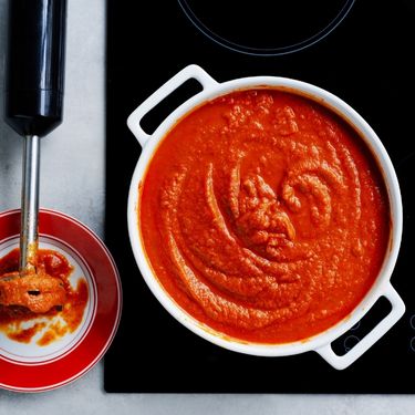 Top with avocado, feta and serve