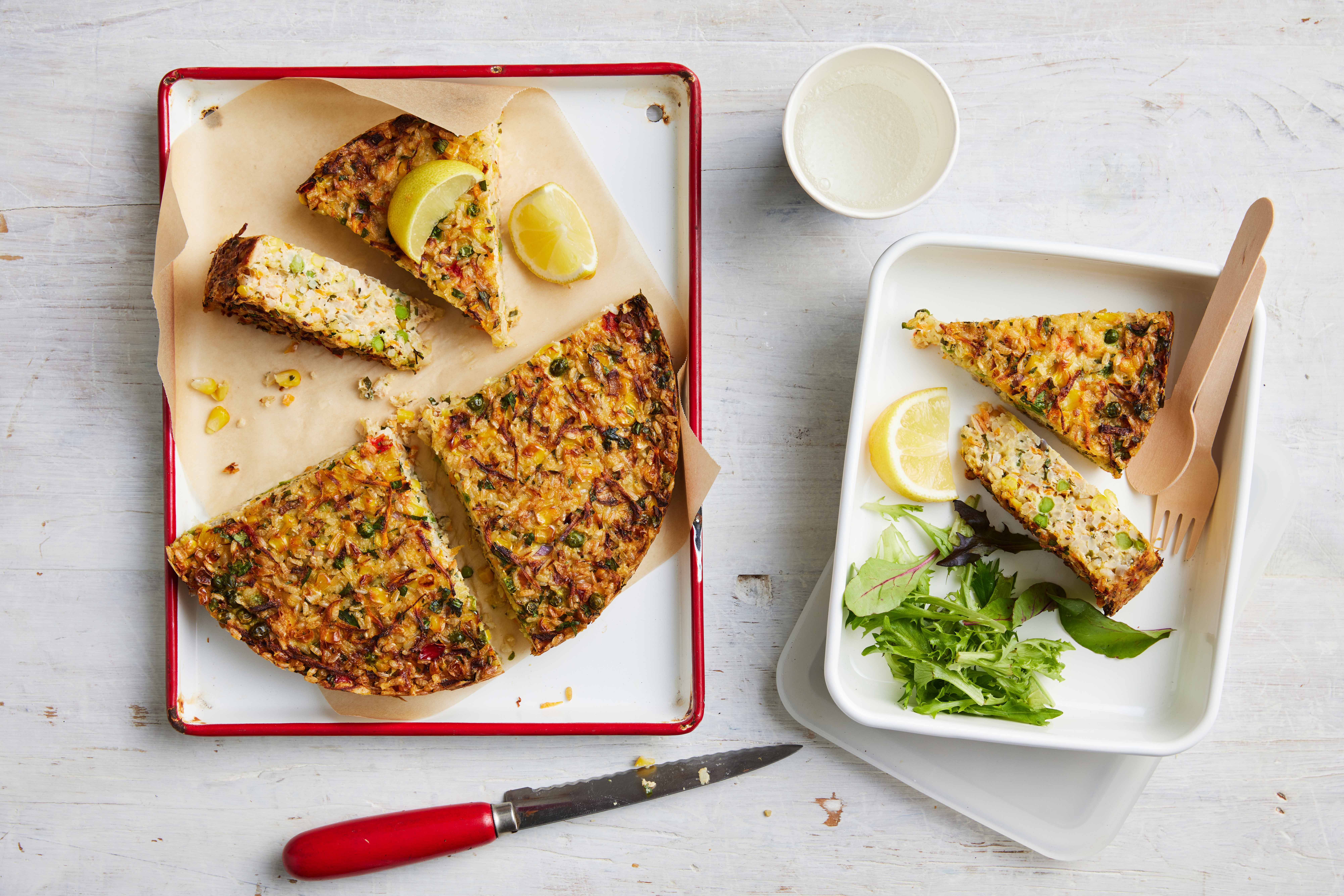 salmon-veggie-rice-frittata