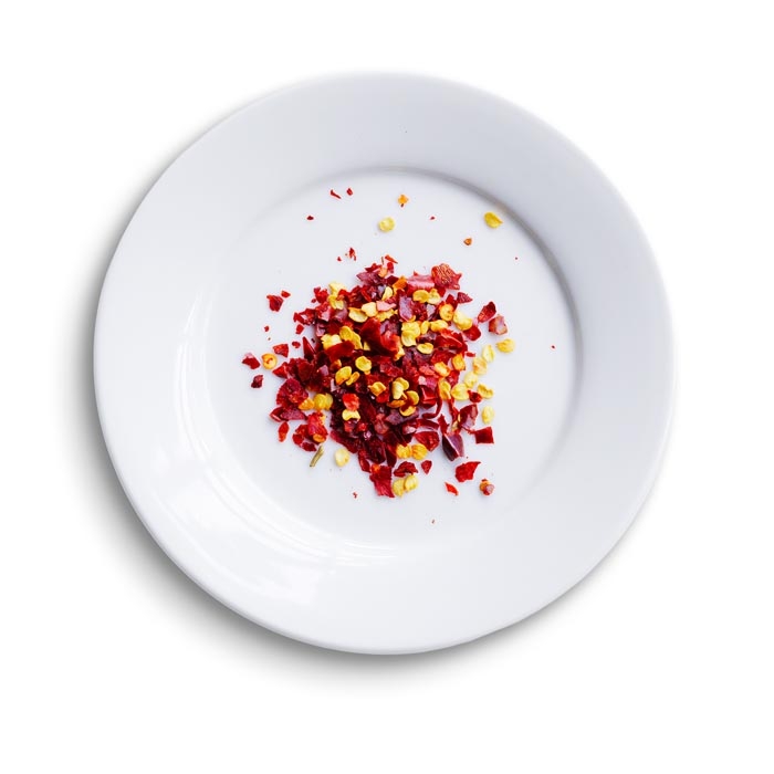 dried chilli flakes