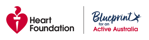 Logos: Heart Foundation, Blueprint for an Active Australia