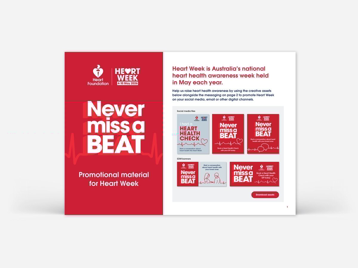 Heart Week 2026 social media posts and newsletter content