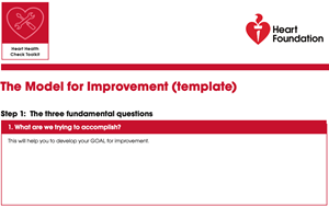Model for improvement (template)