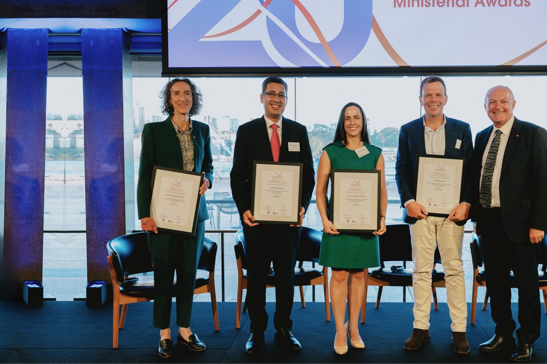 researchers are awarded for cardiovascular research