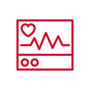 Icon representing echocardiogram