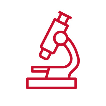 Icon of a microscope