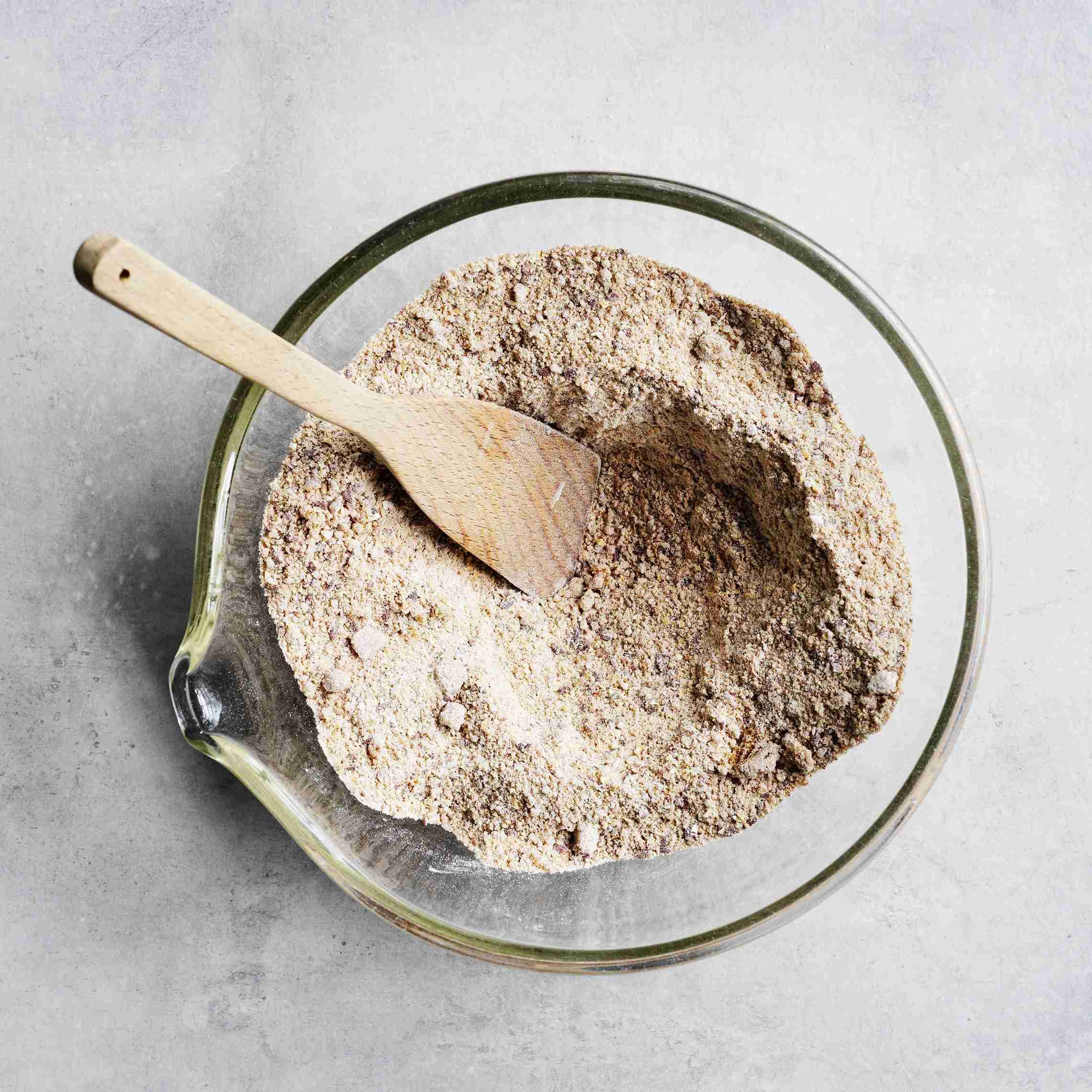 flour, LSA, sugar, cinnamon and soda mix