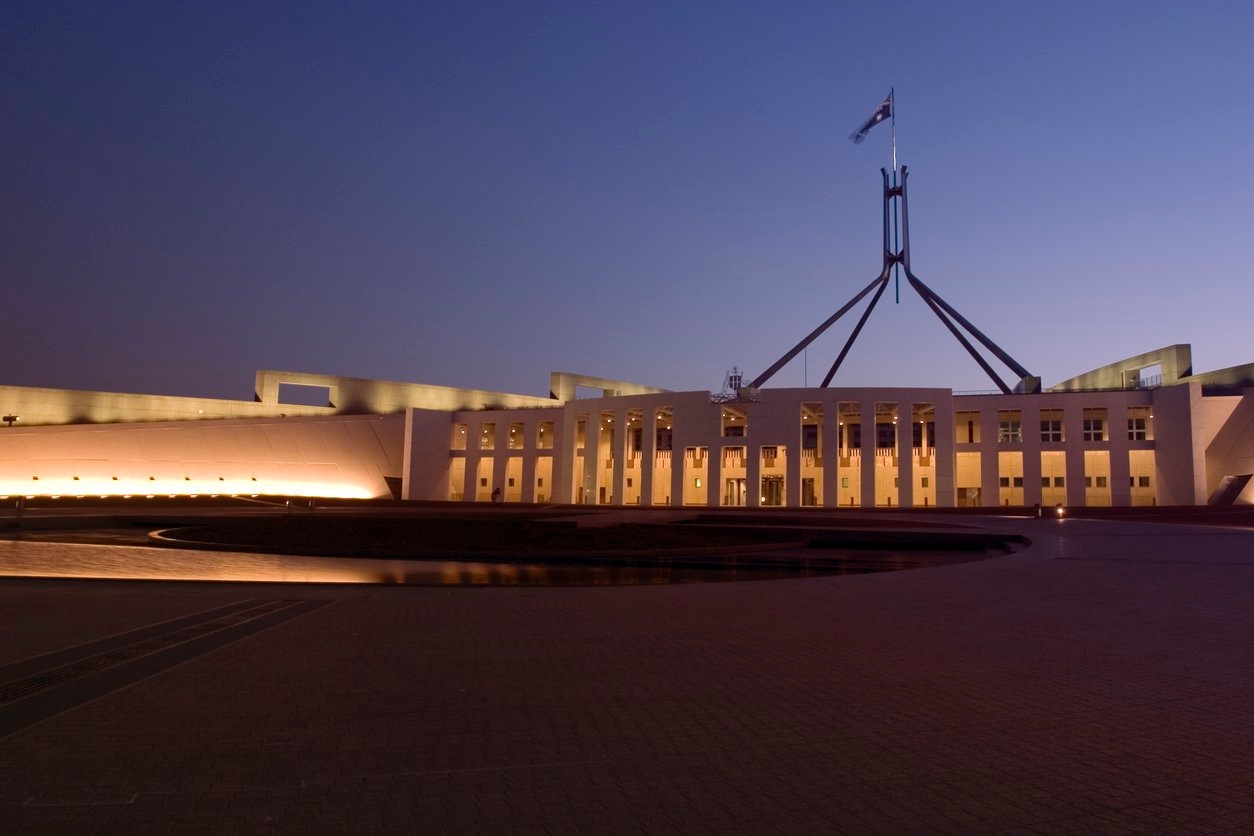 Parliament building in Canberra, Australia - a modern architectural marvel symbolizing democracy.
