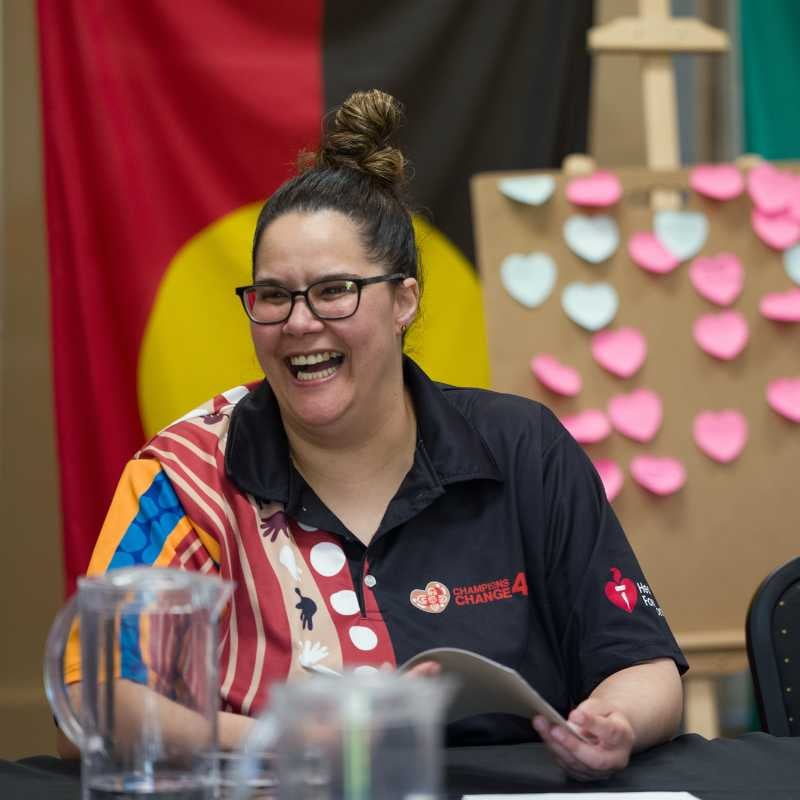 Champions4Change member at working group