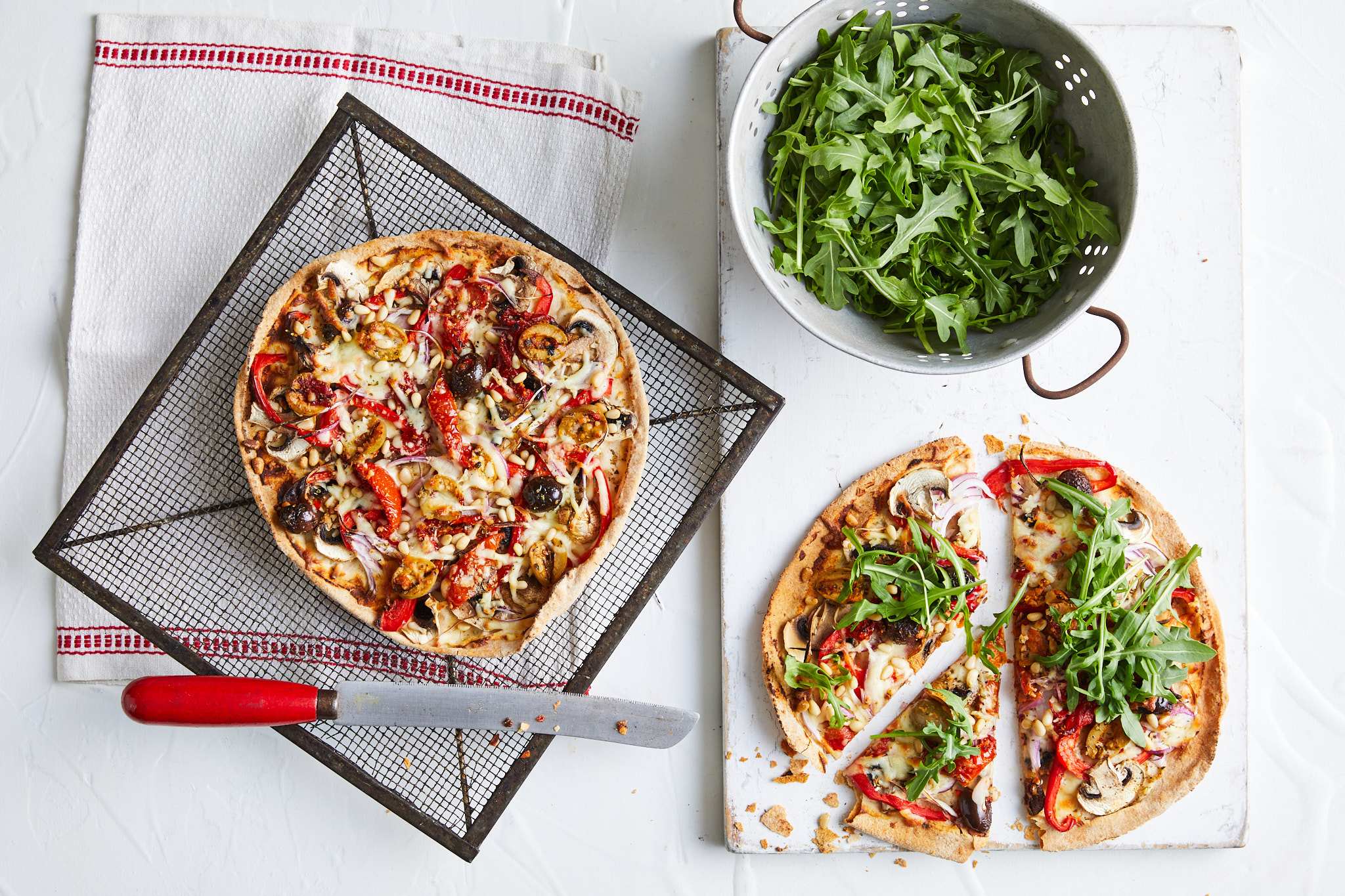 Mediterranean-antipasto-pizza