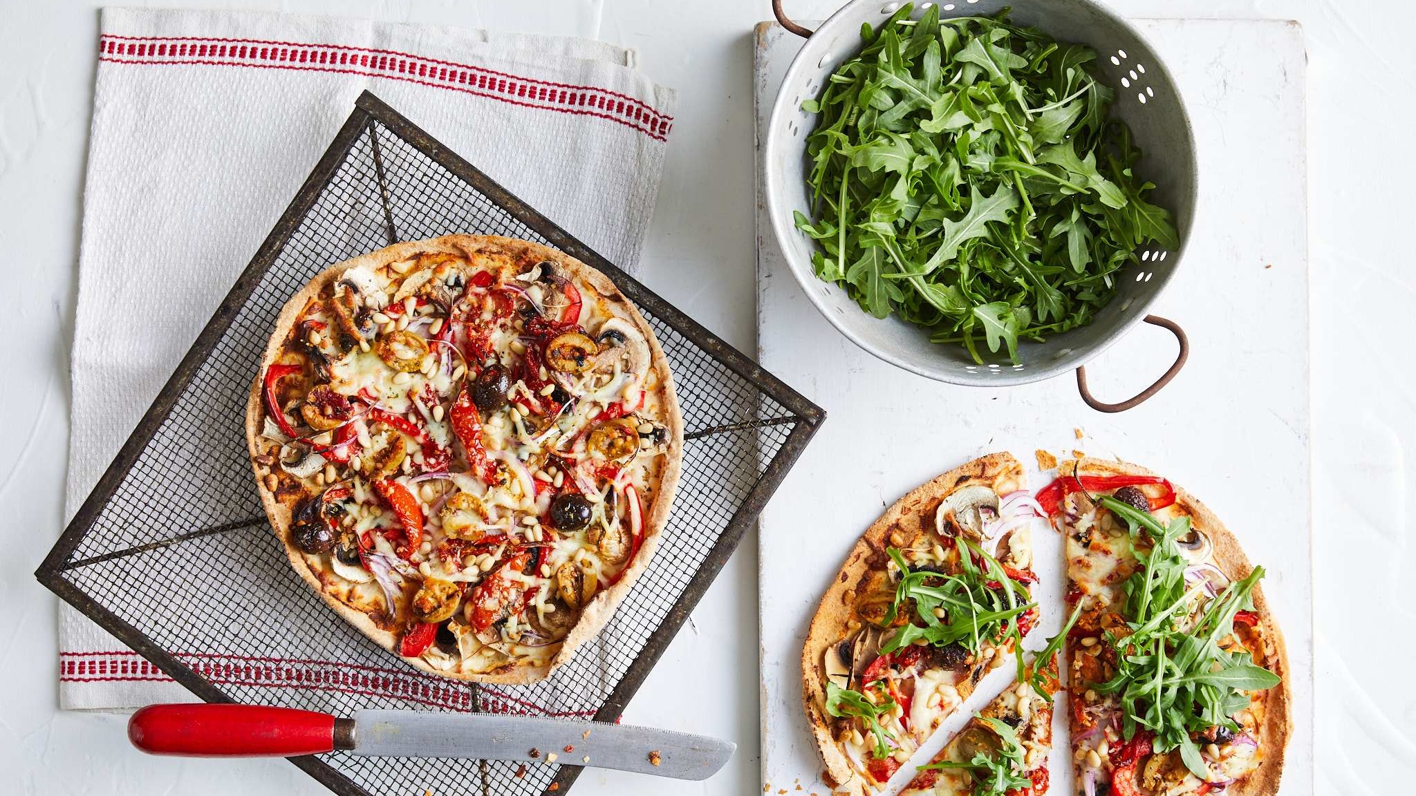 Mediterranean-antipasto-pizza