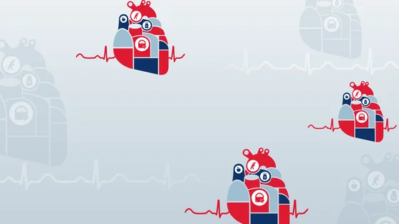 Decorative banner background for obesity and cardiovascular disease page