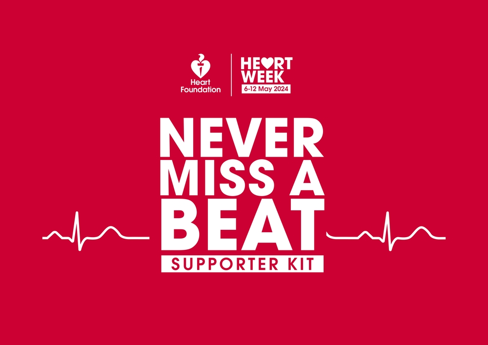 Never miss a beat - Heart Week 2024 Supporter Kit cover
