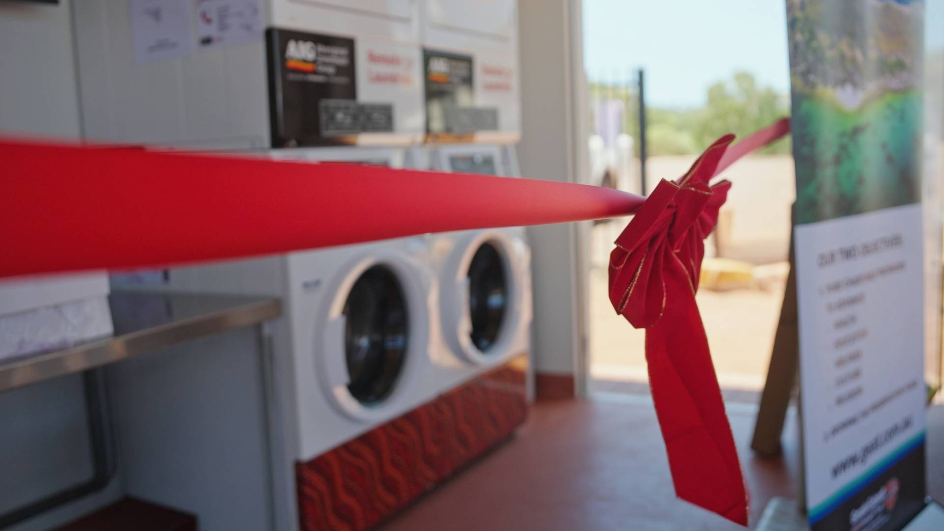 remote laundry opening in NT